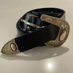 Zara Single Buckle Metal Belt